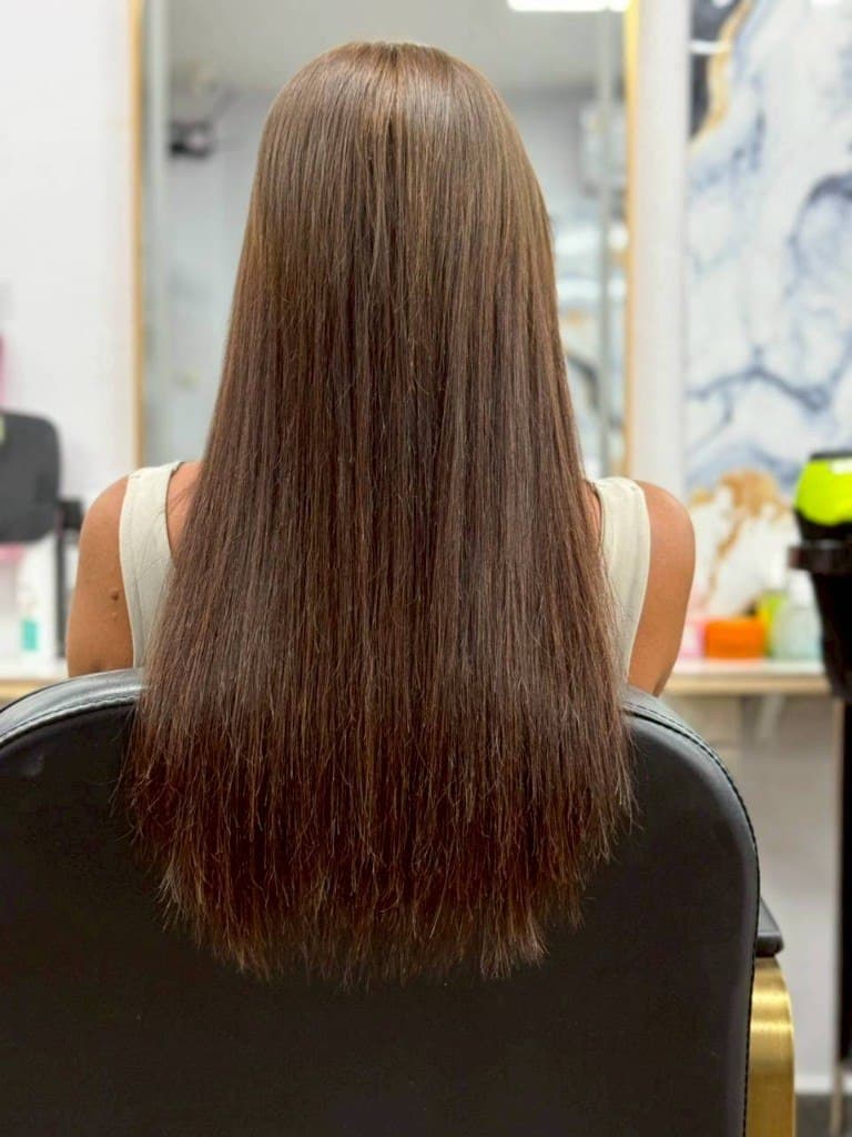 Goddess braids with blonde highlights at House of Beauty Phuket