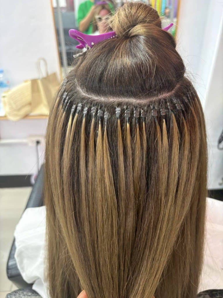 Salon hair styling result at House of Beauty Phuket