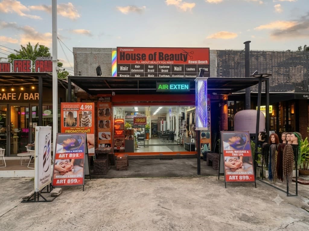 House of Beauty Rawai Beach salon interior